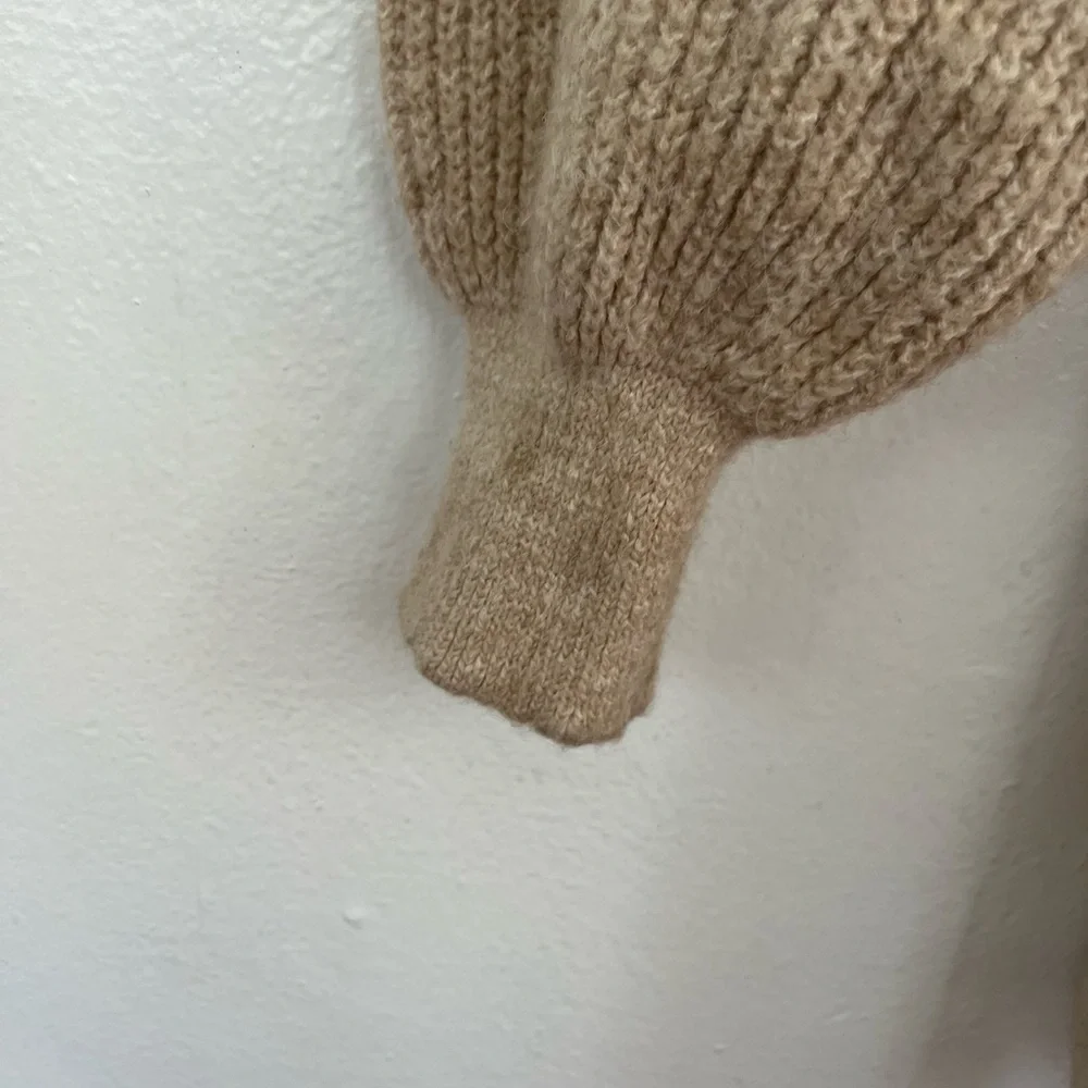TOPSHOP Stone SWEATER KNIT Belted
BLOUSON SLEEVE Chunky CARDIGAN - Picture 6 of 8